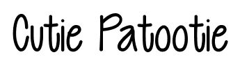 Cutie Patootie font